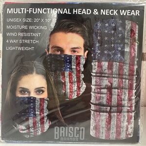Brisco Brands Patriotic Face Mask - Red, White, and Blue